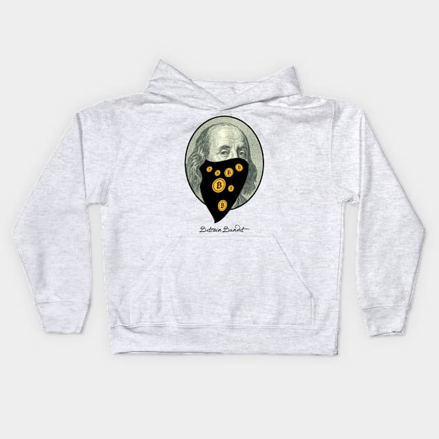 Bitcoin Bandit Kids Hoodie by CryptoTextile